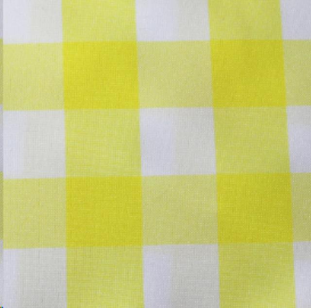 Rental store for LEMON WHITE POLY CHECK LINEN in Mt Pleasant MI