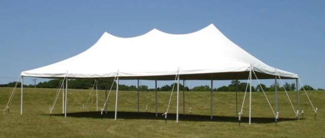 Rental store for 20  WIDE SPARKLING WHITE POLE TENTS in Mt Pleasant MI
